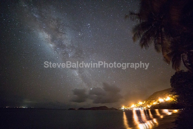 Milky Way over Bequia Beach:55H - Heaven: Foreign Skies