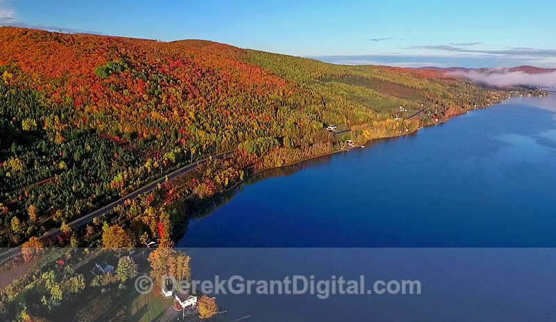 Lac-Baker Baker Lake Madawaska County NB Canada Autumn Foliage - New Brunswick Landscape