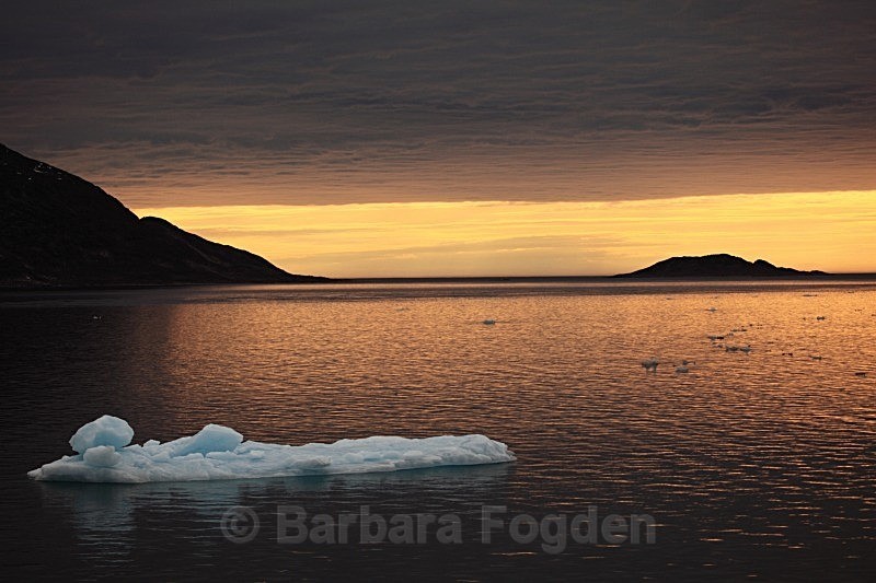 Sunset and Iceflow 8704 - Autumn