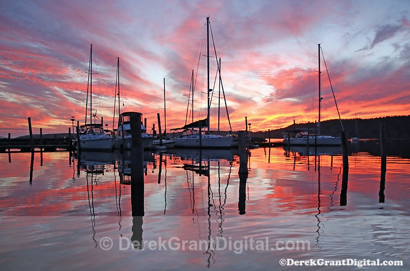 Sunset @ RYC Rothesay NB Canada - Boats