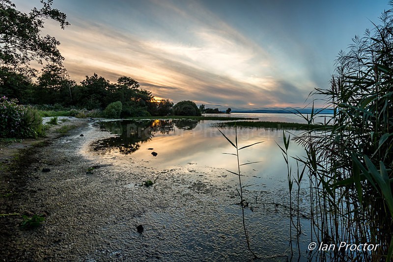 Sundown at Bayshore, Lough Neagh, County Armagh, N.Ireland. - County Armagh