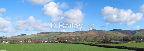 Gellifor and the Clwydian range - Vale of Clwyd