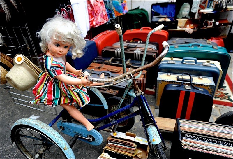 Doll On Trike - Brick Lane - Frank Doran
