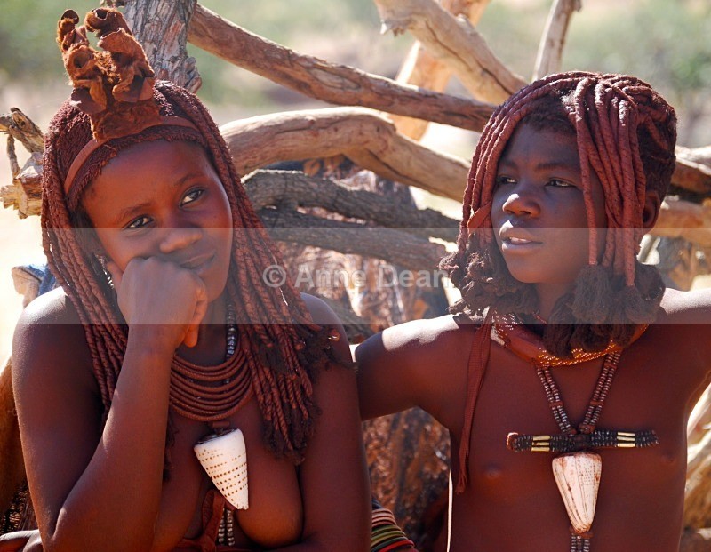 Himba tribe girls, Damaraland - Namibia