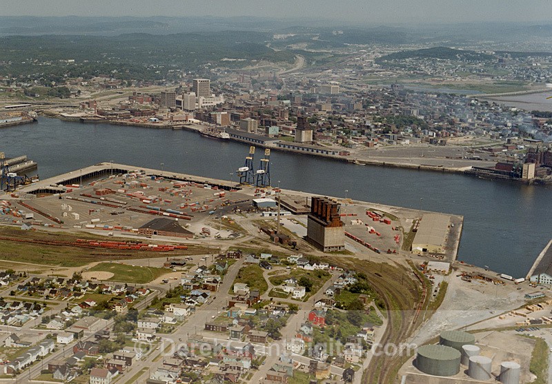 Brunterm - Port of Saint John New Brunswick Aerial -  Circa 1982 - Historic New Brunswick