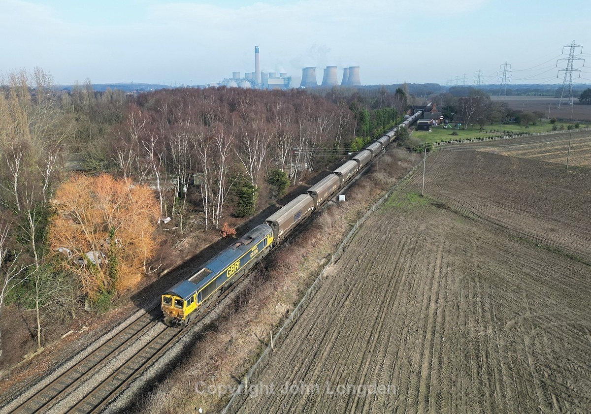 JL - 15.2.23 66706 4N61 Drax - Tyne Coal Term, Drax - Yorkshire