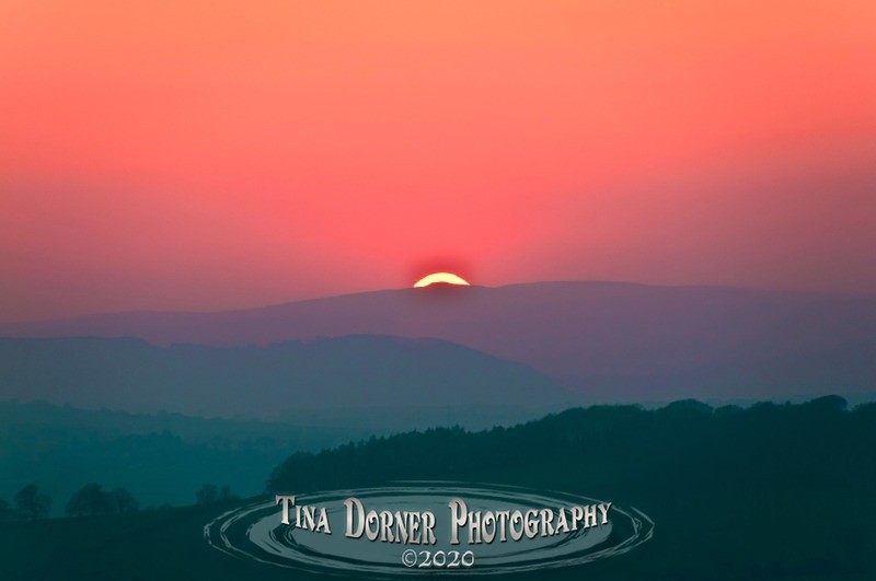 Sunset From Ruardean Hill by Tina Dorner Photography, Forest of Dean and Wye Valley, Gloucestershire