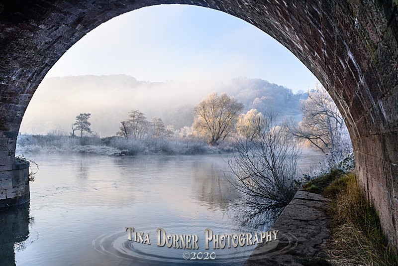 Wye in Hoar Frost - Winter in The Forest of  Dean & Wye Valley