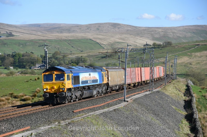 JL - 5.5.17 66709 6M52 Bicester MOD - Carlisle Yard, Greenholme - West Coast Main Line (north to south)