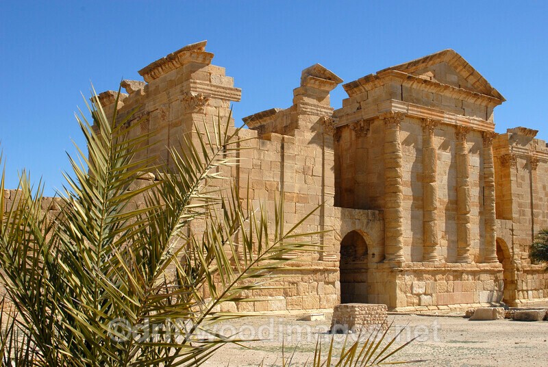 Sbeitla Roman site Forum rear 4 - Tunisia