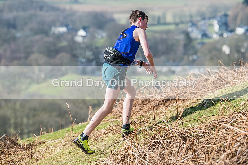 Elterwater-208 - Kendal Winter League Elterwater Under 15/17 Fell Races Sunday 9th March 2025