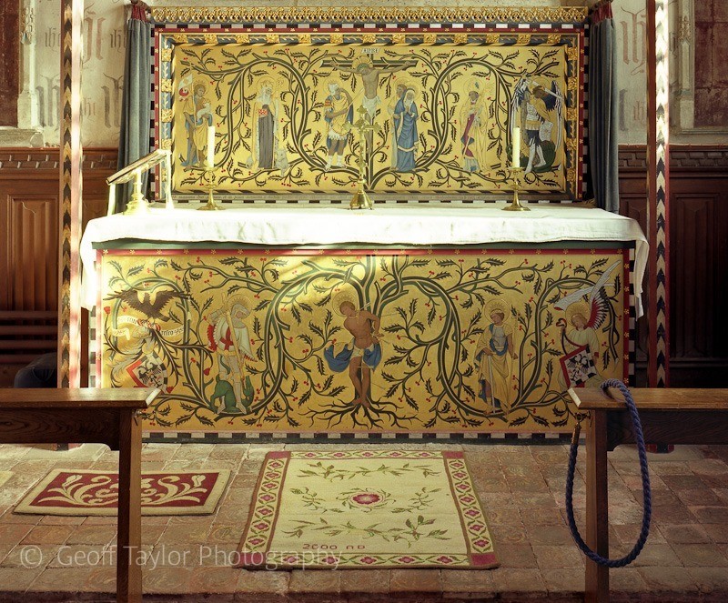 Altar and millennium rug - St Mary, Ewelme