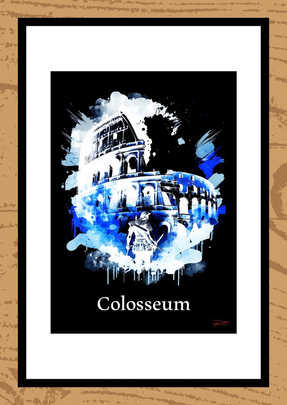 Colosseum Ink Paintings by Artist Paul Duddell