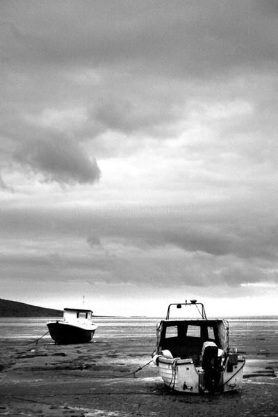 Fishing boats at low tide _S032 - Somerset landscape Photography