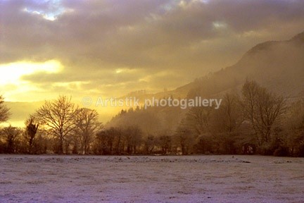 Conwy Valley in winter