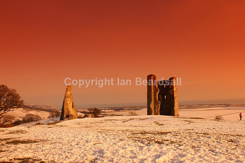 Wintery Castle Sunset - Essex