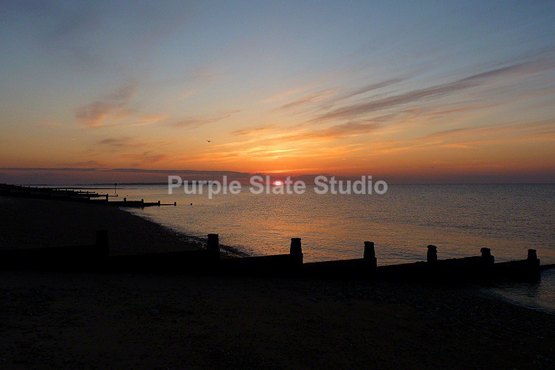 Swalecliffe Sunset - Landscapes & Seascapes