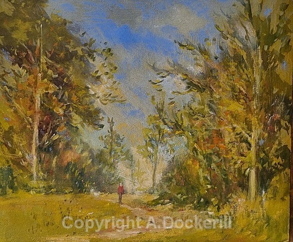 Imaginary woodland scene - Pastel Paintings