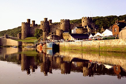 Conwy Castle  Quay - Sceniks.com - Snowdonia landscape photographs by Dave O'Shea