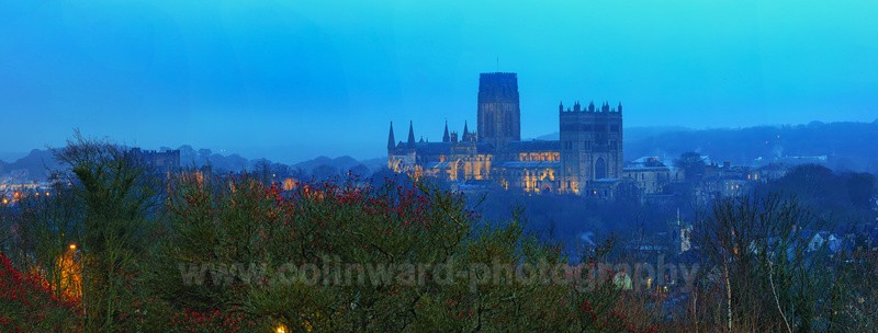 Panoramic of Durham at Twilight. - County Durham