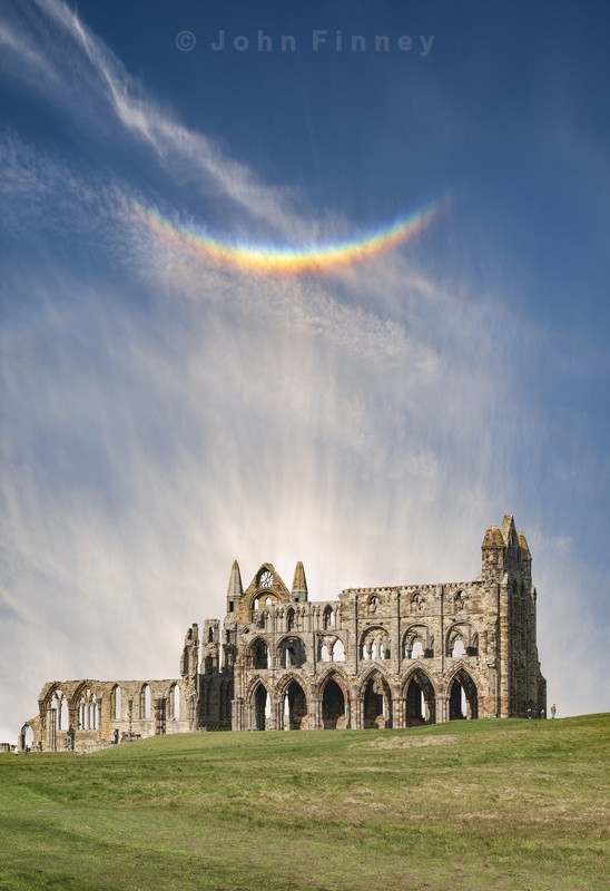 Whitby Abbey with an Circumzenithal arc - Yorkshire Dales & Yorkshire