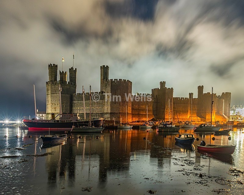 084 Caernarfon Castle reflextion - All photos