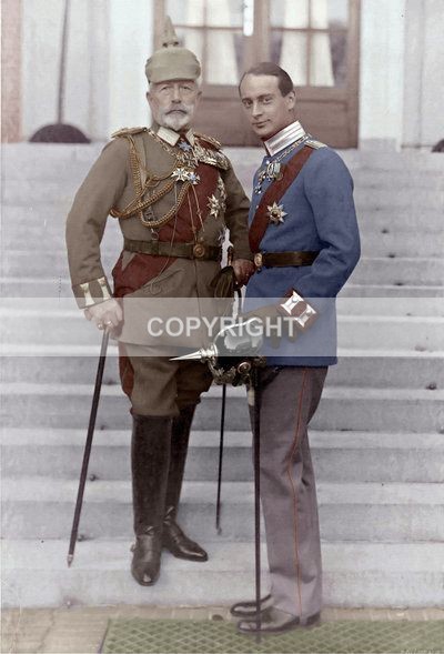 (G-8)  A King and his son - German Royals