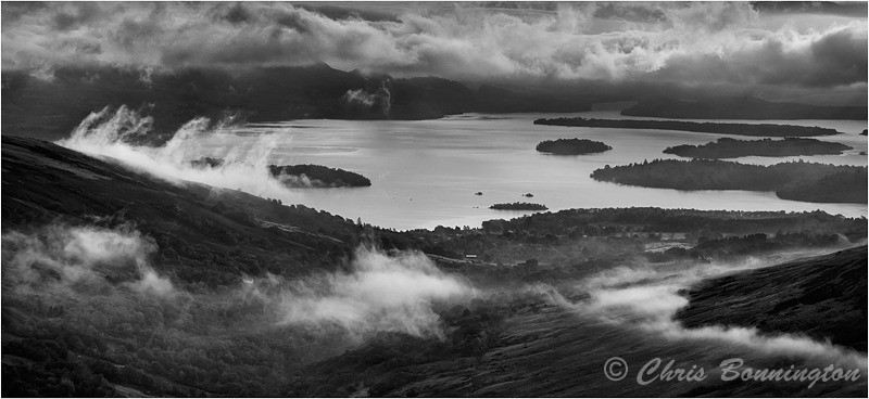 Misty Loch Lomond - Landscapes - Mono