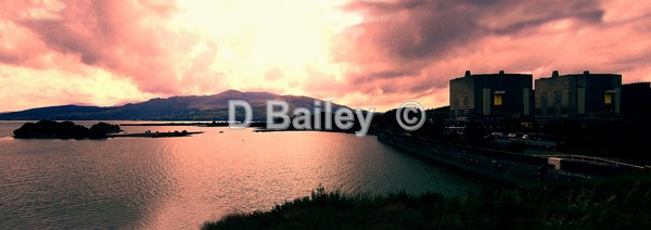 sunset over Llyn Trawsfynydd - Lakes