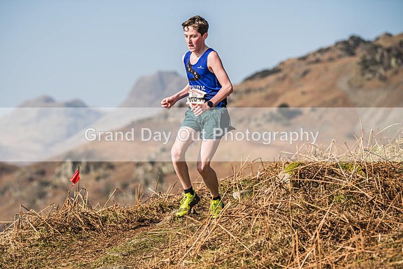 Elterwater-346 - Kendal Winter League Elterwater Under 15/17 Fell Races Sunday 9th March 2025