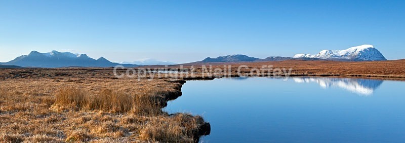 Lochan nam Meur Liath, Highland - Panoramic format