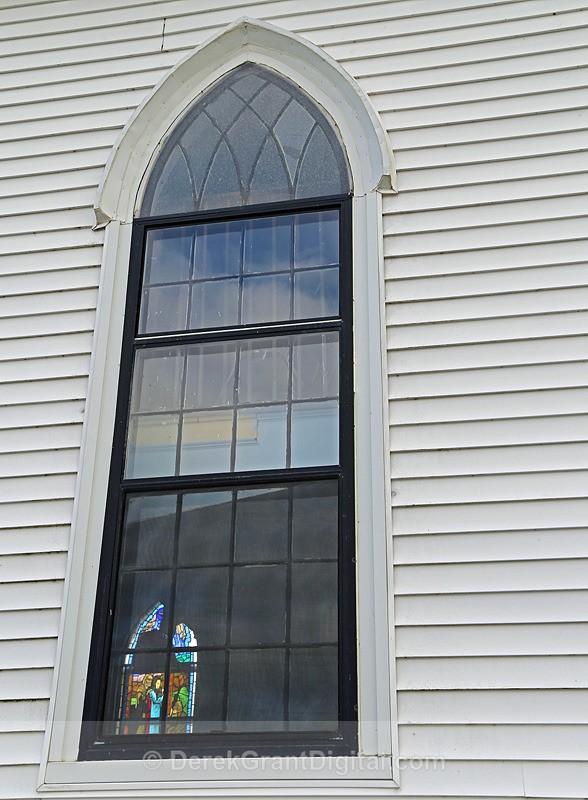 St. Peter's Anglican Church Window - Upham, New Brunswick Canada - Churches of New Brunswick