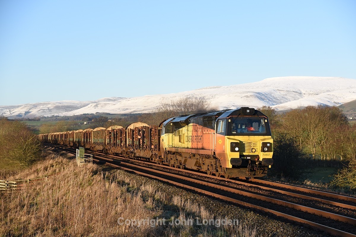 JL - 30.12.20 70807 6J37 Carlisle - Chirk, Town End Farm - Town End Farm