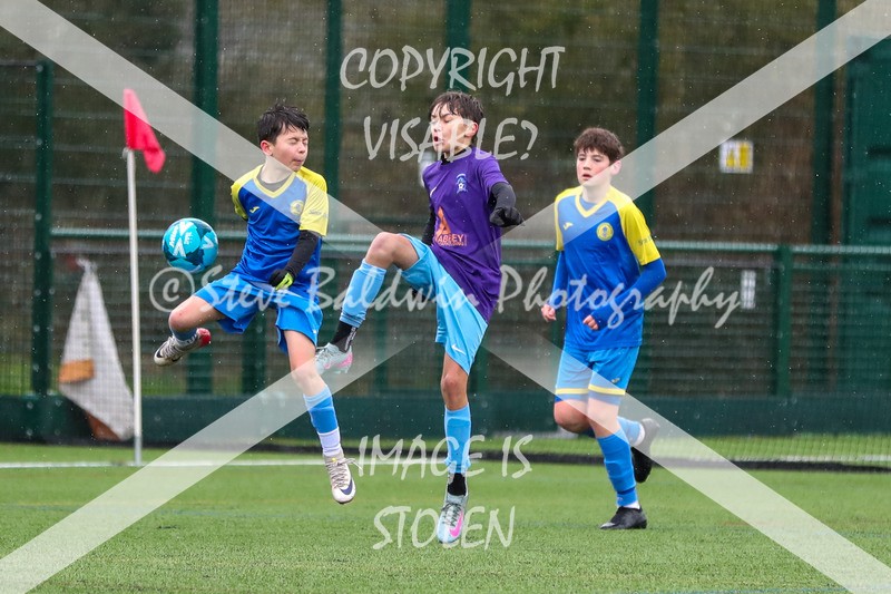 1DX20692 - 2026-02-15 FC Abbey Meads U13 Purple V Royal Wootton Bassett Town Youth U13 Yellow