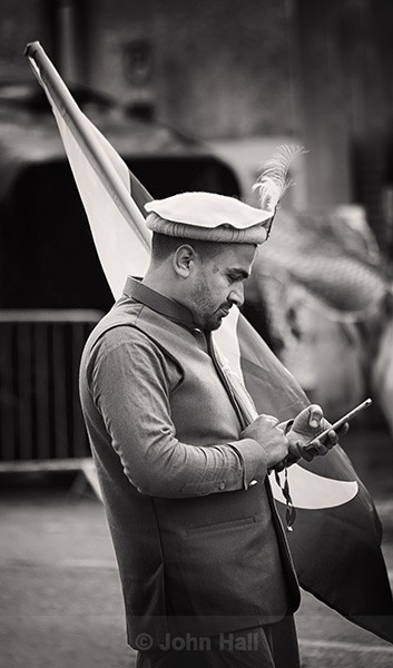 Pakistani Flagbearer - Street Photography