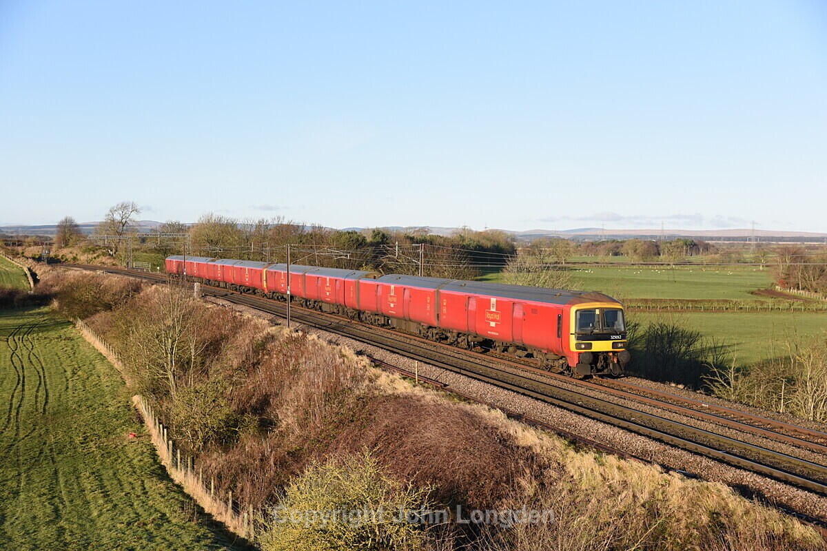 JL - 30.11.19 325012 Shieldmuir - Warrington, Springfield - West Coast Main Line (north to south)