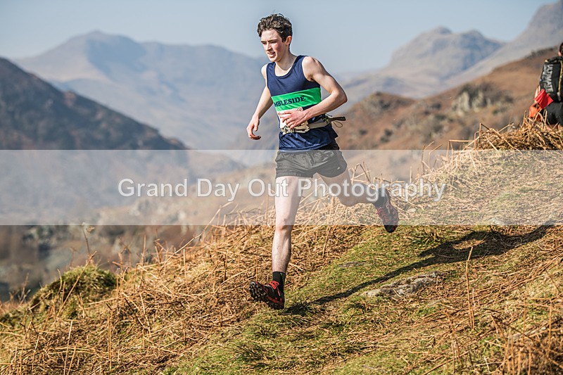 Elterwater-319 - Kendal Winter League Elterwater Under 15/17 Fell Races Sunday 9th March 2025