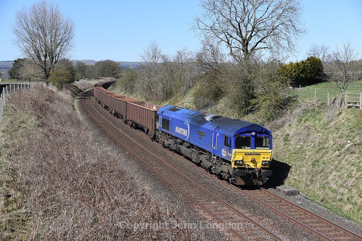 JL - 15.4.21 66142 6E97 Kirkby Thore - Tees Dock, Long Preston - Around Long Preston