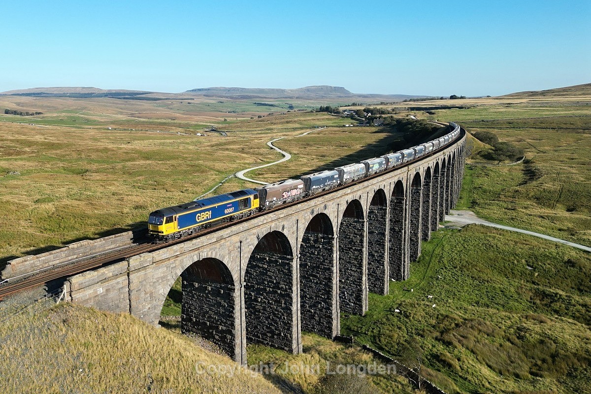 JL - 18.9.24 60087 6E77 Arcow - Hunslet, Ribblehead Viaduct - Latest shots