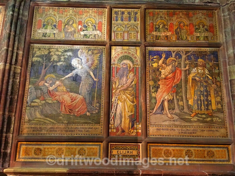 Cathedral mosaic north isle saturated - Chester Cathedral
