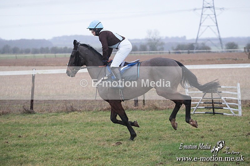 PtP 260125 711 - Cocklebarrow Point-to-Point racing with the Heythrop Hunt 26/01/25