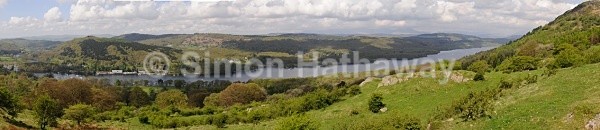 Gummers How - Looking over Lake Windermere - English Lake District Panoramas