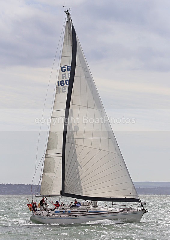 140412 BLACK DOG SAILING GBR1609T  FIRST 435 WT7A4830 - Sailboats - monohull
