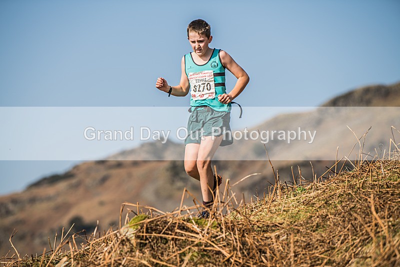Elterwater-308 - Kendal Winter League Elterwater Under 15/17 Fell Races Sunday 9th March 2025