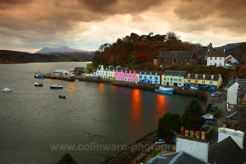 Twilight at Portree, Isle of Skye - Scotland