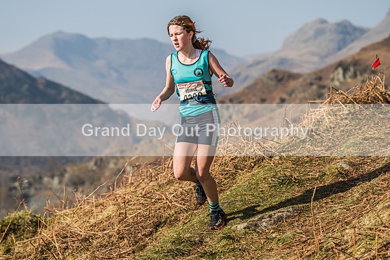 Elterwater-325 - Kendal Winter League Elterwater Under 15/17 Fell Races Sunday 9th March 2025