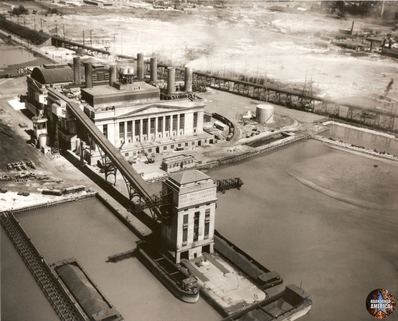 Post 1950 Aerial View - Richmond Generating Station Historical Photographs