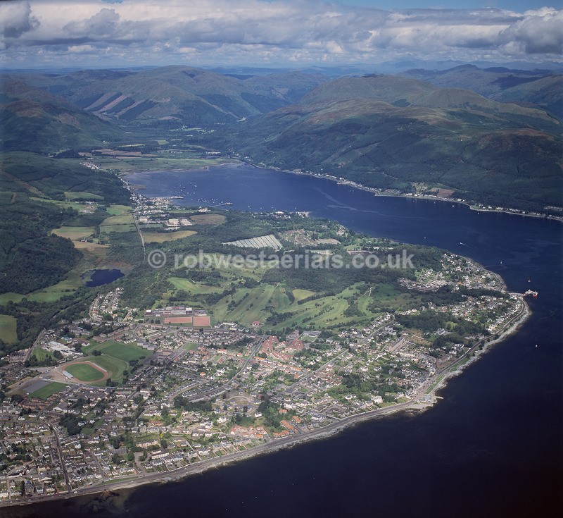 Town of Dunoon on the River Clyde in Scotland