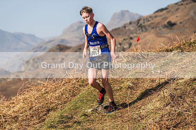 Elterwater-314 - Kendal Winter League Elterwater Under 15/17 Fell Races Sunday 9th March 2025