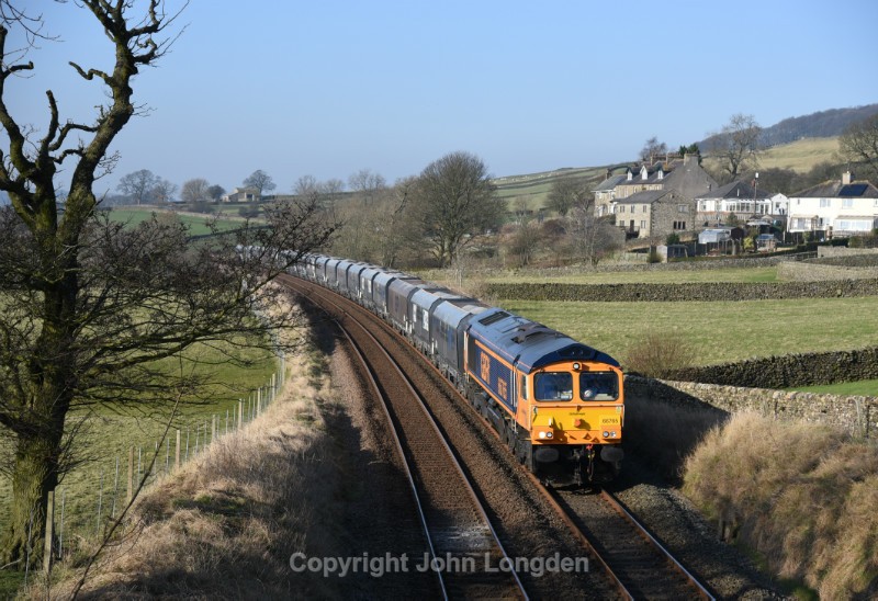 JL - 13.2.17 66765 6M33 Arcow - Hunslet, Long Preston - Around Long Preston